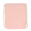 Cristina de Jos'h Mochila Saco Nordic Check Blush Personalizable^ Mochilas Saco Infantiles