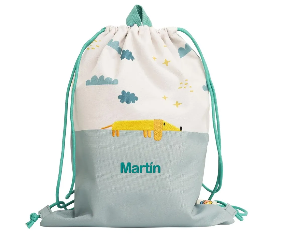 The Cotton Cloud Mochila Saco Perro Volador Personalizable^ Mochilas Saco Infantiles