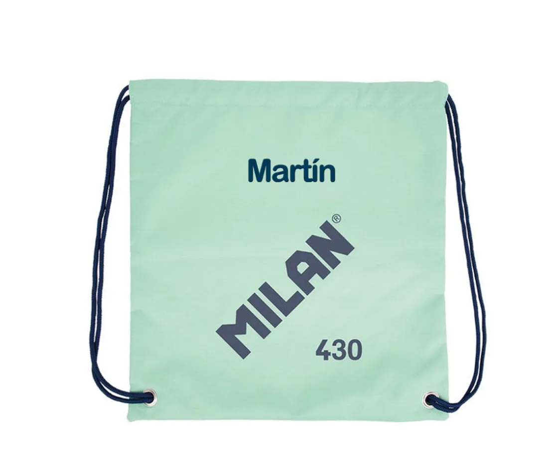 Milan Mochila Saco Personalizable Colección 430 Since 1918 Verde^ Mochilas Saco Infantiles