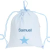 Tutete Textil Mochila Saco Personalizada Oxford Azul^ Mochilas Saco Infantiles