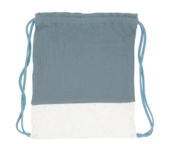 Cristina de Jos'h Mochila Saco Rainbow Dots Azul Personalizable^ Mochilas Saco Infantiles