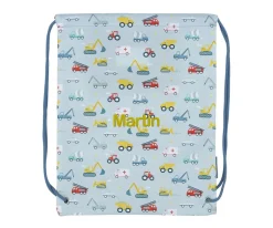 A Little Lovely Company Mochila Saco Vehicles Personalizable^ Mochilas Saco Infantiles