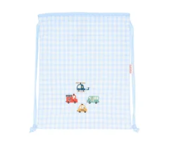 Tutete Textil Mochila Saco Vichy City Cars Personalizable