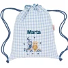 Tutete Textil Mochila Saco Vichy Magical Forest Personalizable^ Colecciones Vuelta Al Cole
