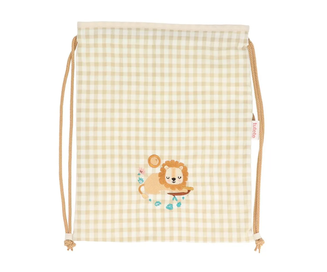 Tutete Textil Mochila Saco Vichy Savannah Personalizable