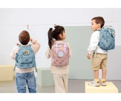 Lassig Mochila Square Pattern Party Rose / Lilac Personalizable^ Mochilas Preescolar