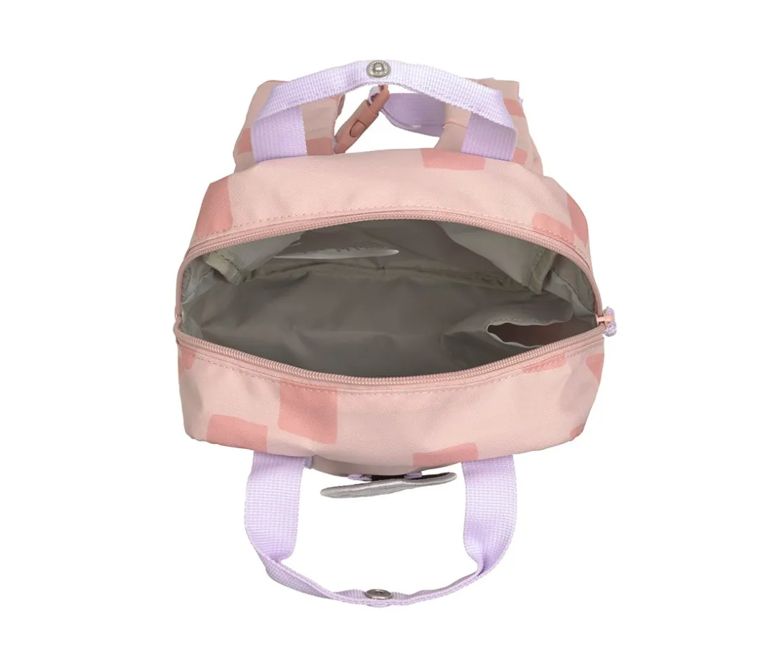 Lassig Mochila Square Pattern Party Rose / Lilac Personalizable^ Mochilas Preescolar