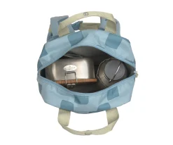 Lassig Mochila Square Pattern Party Blue / Green Personalizable^ Mochilas Preescolar