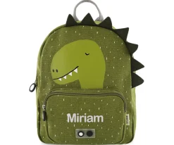 Trixie Mochila GRANDE Dino con Llavero Personalizado^ Mochilas Preescolar