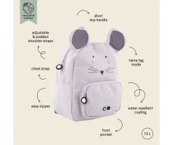 Trixie Mochila GRANDE Mouse Personalizable^ Mochilas Preescolar