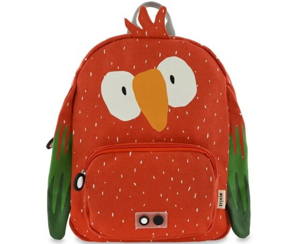 Trixie Mochila GRANDE Mr. Parrot con Llavero Personalizado^ Mochilas Preescolar