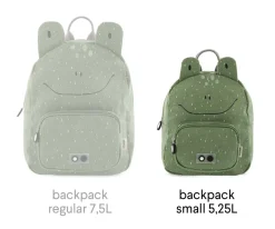 Trixie Mochila PEQUEÑA Mr. Frog con Llavero Personalizado^ Mochilas Guardería