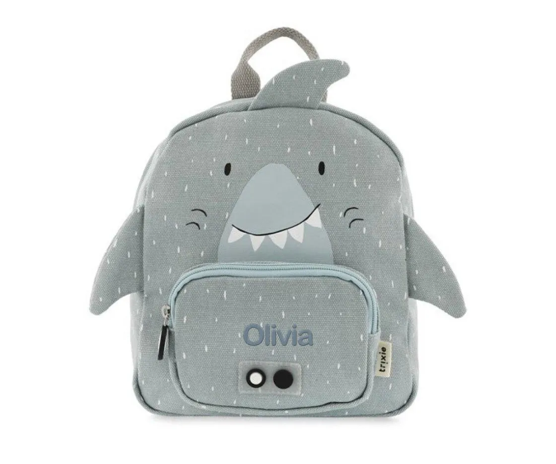 Trixie Mochila PEQUEÑA Mr. Shark Personalizable^ Mochilas Guardería