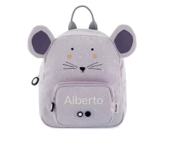 Trixie Mochila PEQUEÑA Mrs.Mouse con Llavero Personalizado^ Mochilas Guardería