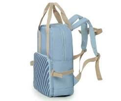 Monnëka Mochila Térmica Stripes Blue Personalizable^ Bolsas Térmicas