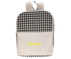 Cristina de Jos'h Mochila Vichy Negro Personalizable