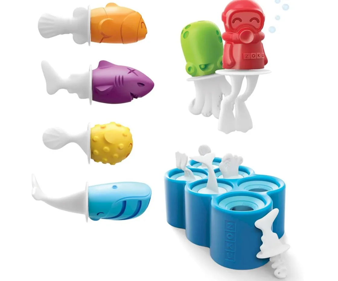 Zoku Moldes para Helados Fish^Niños Utensilios De Cocina Para Niños