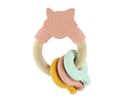 Niños Trixie Mordedor de Actividades de Silicona y Madera Mrs. Cat