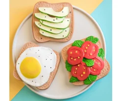 Niños Lolaletost Mordedor Tostada Kiwi