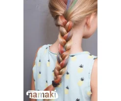 Namaki Máscara de Pelo verde^Niños Pintura De Uñas, Brillos Y Tattoos