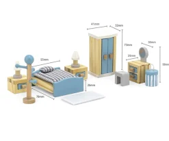 Niños Polar B Muebles Dormitorio Principal para Casa de Muñecas