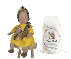 Nines d'Onil Muñeca Alika con Bebé Ocre^Niños Muñecos