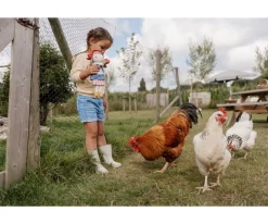 Niños Little Dutch Muñeca Blandita Rosa Granjera