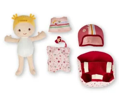 Lilliputiens Muñeca de Tela Lena y Asiento de Bicicleta^Niños Muñecos