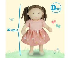 Heless Muñeca de Tela Lucie con Vestido`Personalizable 32 cm^Niños Muñecos