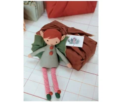 Niños Fabelab Muñeca Elfa Navidad Espíritu Navideño