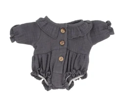 Minikane Muñeca Gordis Kaya con Pelele Léonore Gris Souris y Komvers Limón^Niños Muñecos