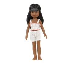 Minikane Muñeca Amiga Nora con Bañador Retro Blanco^Niños Muñecos