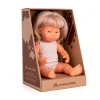 Niños Miniland Muñeca Síndrome Down Rubia 38 cm