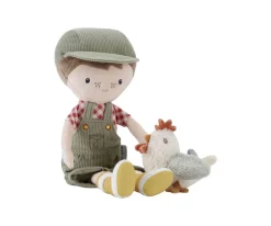 Niños Little Dutch Muñeco Blandito Jim Granjero con Gallina