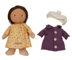 Niños Olli Ella Muñeco Dress Me Dinky Lila Lavender Personalizable
