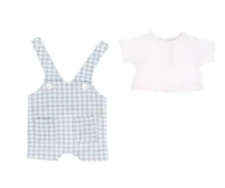 Monnëka Muñeco Mateo con Peto Vichy Azul^Niños Muñecos