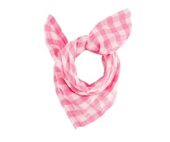 Rose in April Muselina Bianca Vichy Rose Fluo Talla L^ Muselinas Bebé