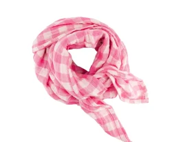 Rose in April Muselina Bianca Vichy Rose Fluo Talla L^ Muselinas Bebé