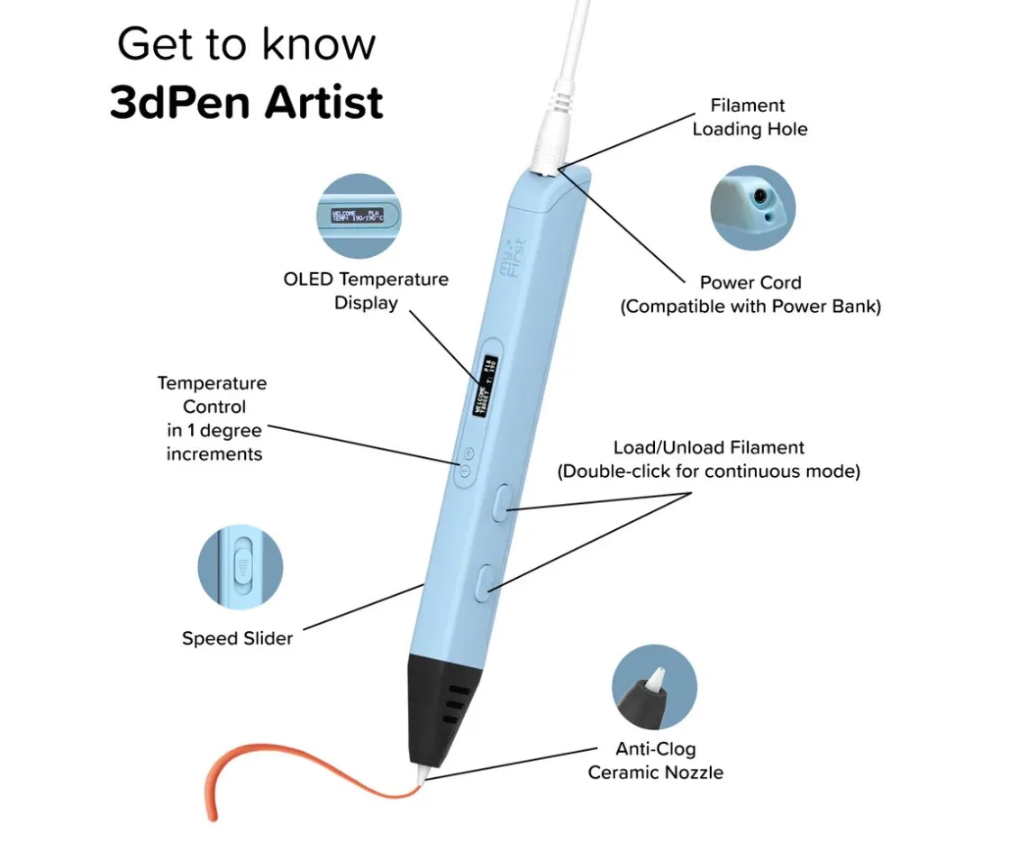 Niños myFirst My First 3D Pen Artist Purple