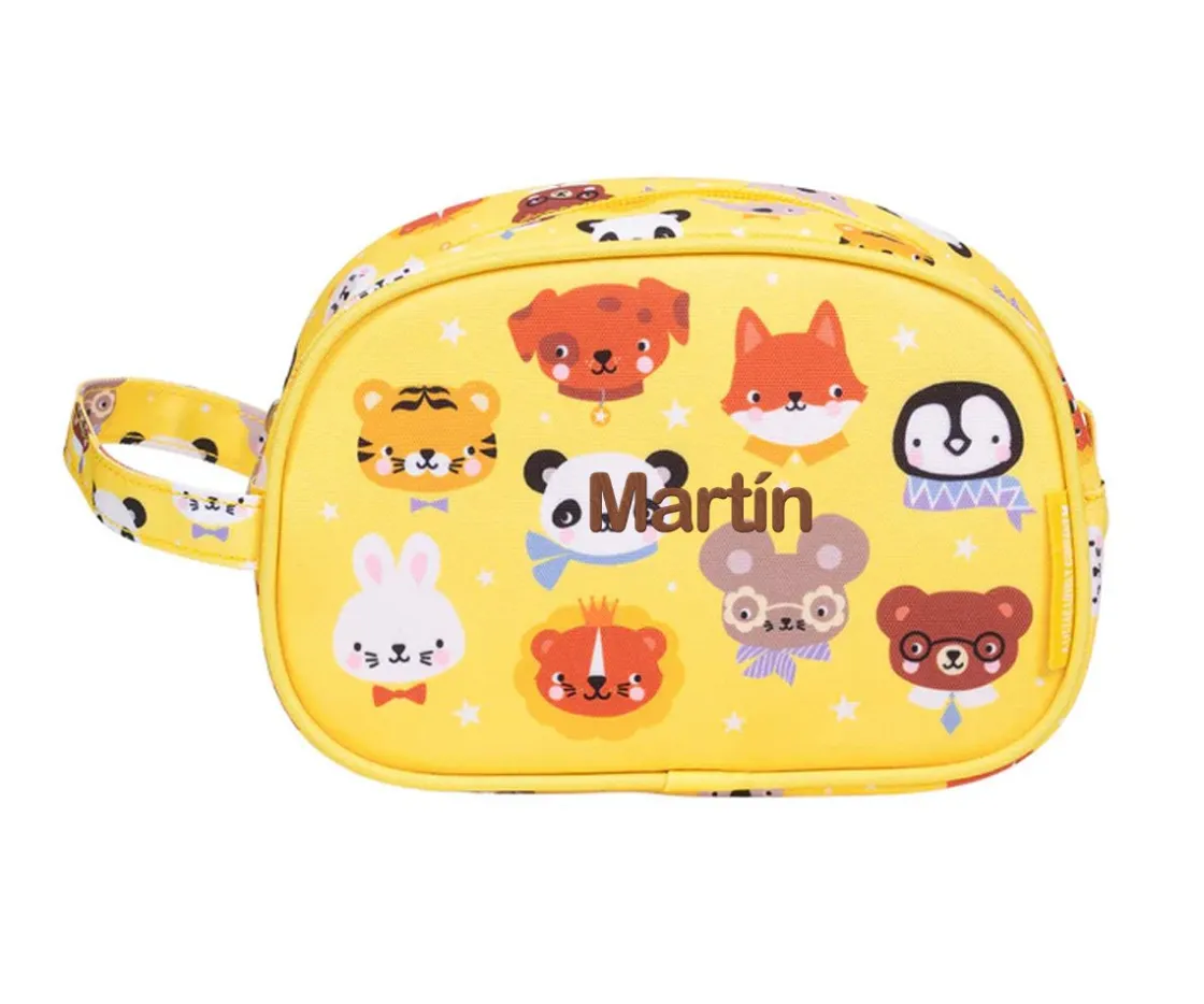 A Little Lovely Company Neceser Animal Friends Personalizable^Niños Neceseres