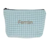 Niños Cristina de Jos'h Neceser Infantil Nordic Check Blue Personalizable