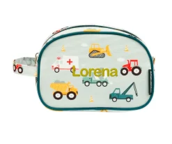 A Little Lovely Company Neceser Infantil Vehicles Personalizable^Niños Neceseres