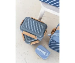 Monnëka Nevera Rígida Stripes Blue Personalizable^ Bolsas Térmicas