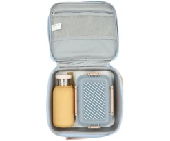 Monnëka Nevera Rígida Stripes Blue Personalizable^ Bolsas Térmicas