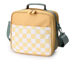Monnëka Nevera Rígida Stripes Yellow Chess Personalizable^ Bolsas Térmicas