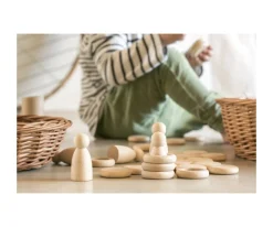 Niños Grapat Nins con Anillas y Monedas Natural