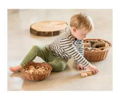 Niños Grapat Nins con Anillas y Monedas Natural