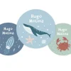 Tutete Pack 3 chapas Personalizadas Ocean