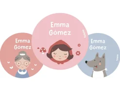Tutete Pack 3 Chapas Personalizadas Little Red