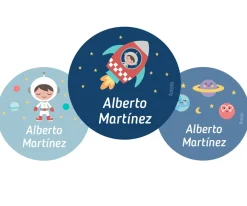 Tutete Pack 3 chapas Personalizadas Espacio